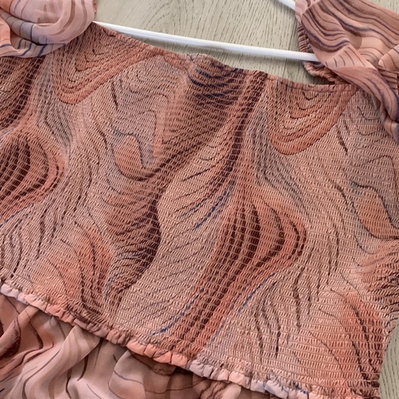 NWOT Wilfred Tempest Dress‎ size 2XL smocked long sleeves mini party pink - Picture 15 of 16